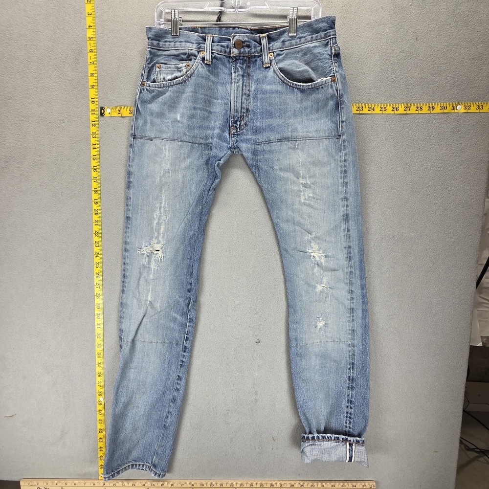 Vintage Levis 70s 505 Selvedge Denim Jeans Talon Fits 31x34